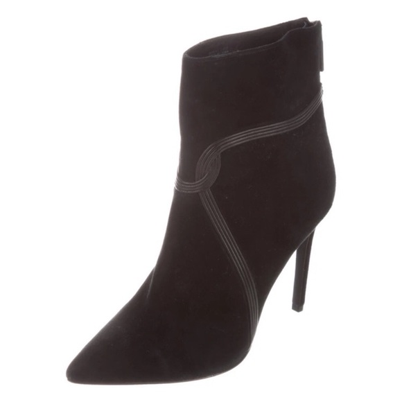 Rachel Zoe Liana Leather Trim Stretch Suede Boot, Size 8 - Picture 10 of 10